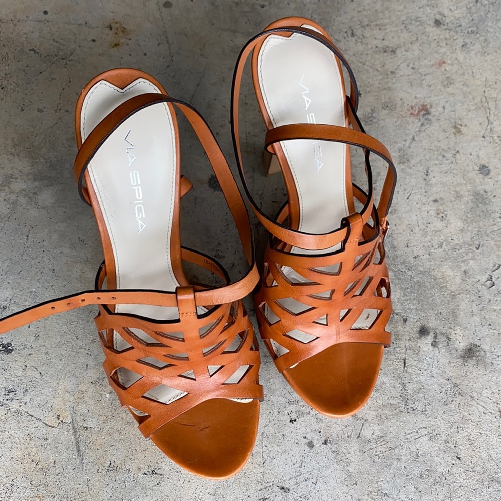 Orange Via Spiga High Heels Size 7